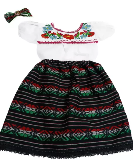 Conjunto Típico Mexicano Artesanal Guadalupano  Niña