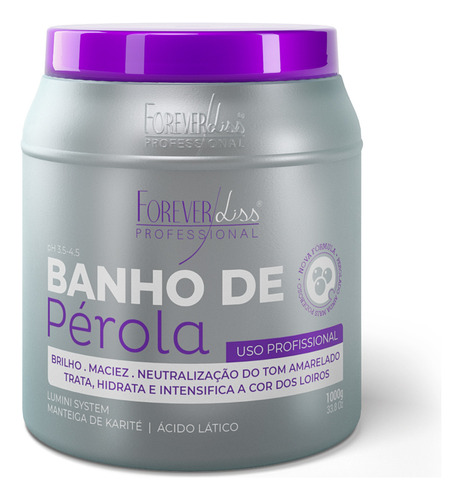 Máscara Banho De Pérola Forever Liss 1kg