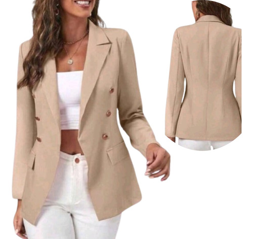 Blazer Alfaiataria Luxo Feminino Terninho Moda Evangélica