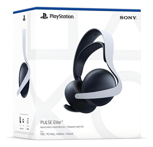 Headset Sem Fio Pulse Elite - Sony Cor Branco