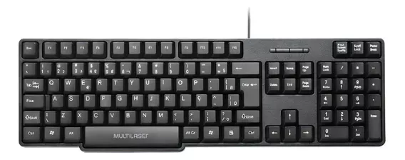 Teclado Multilaser Slim Usb Preto Tc213