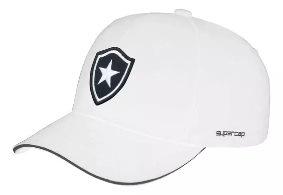 Boné Botafogo Supercap Aba Curva Escudo Bordado Oficial