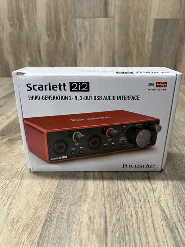 Nuevo Focusrite Scarlett 2i2 2 En X 2 A Interfaz De Audio 