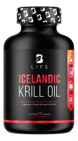 Aceite De Krill 90 Caps 1000mg Astaxantina Epa Dha B Life