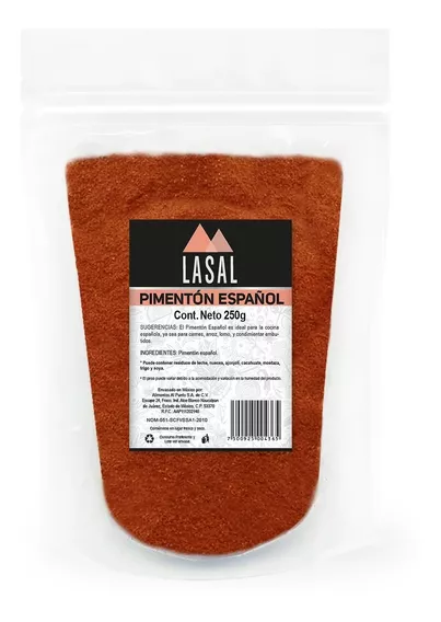 Pimentón Español (paprika) 250 Gramos Pouch Resellable