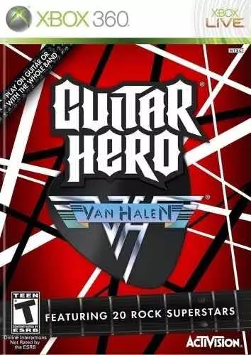 Jogo Xbox 360 Guitar Hero Van Halen Físico Original