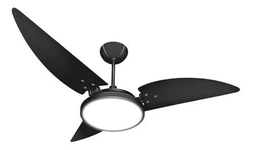 Ventilador De Teto Ventex Maragogi Painel Led Branco Frio 24 Cor Das Pás Preto/preto Voltagem 127v