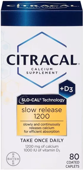 Bayer Citracal  D3 Calcium Magnesium 80 Comprimidos Sin sabor que ayudan a obtener las vitaminas minerales proteínas y otros componentes indispensables para el correcto funcionamiento del organismo.