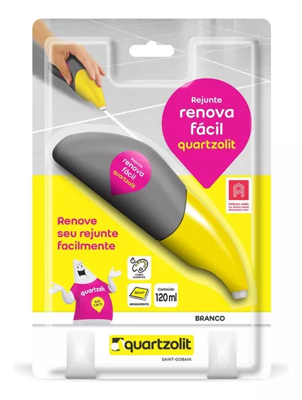 Rejunte Renova Fácil Quartzolit 120ml (cor Cinza Platina)