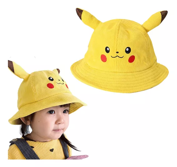 Sombrero Pescador Exterior De Verano Pikachu Animado Cosplay