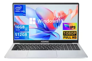 Acemagic AX15 Ultrabook 15.6" Intel Alder Lake N95 16GB RAM 512GB SSD Intel UHD Graphics Windows 11 Laptop