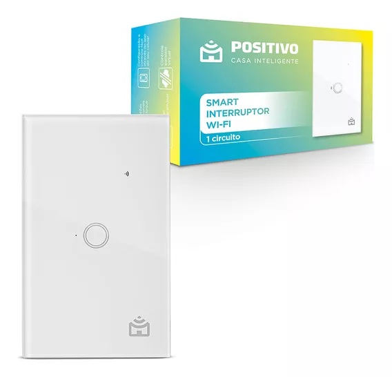 Smart Interruptor Positivo Casa Inteligente, 1 Módulo Touch