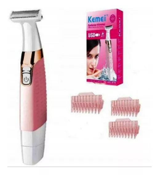 Depilador Portatil Feminino Kemei 1900 Prova D'agua