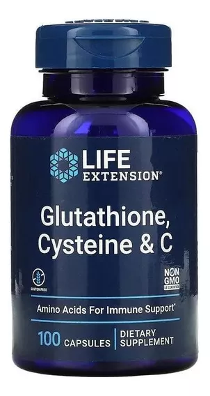 Life Extension Glutathione Cisteína & C 100 Cápsulas