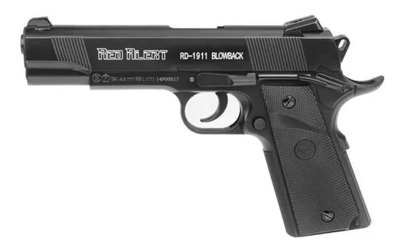 Pistola De Pressão A Gás Co2 Rd-1911 Blowback 4.5mm - Red