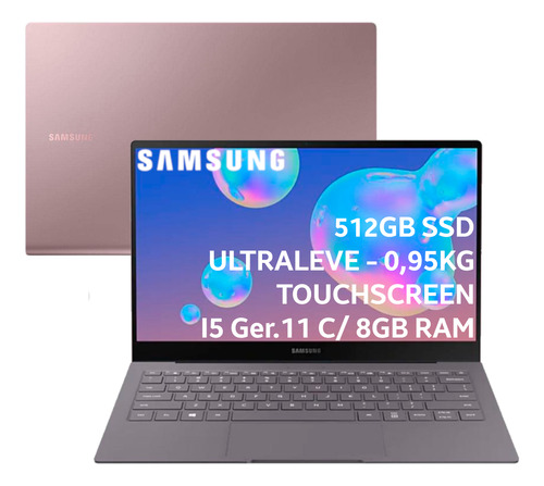 Samsung Galaxy Book S I5 512gb Ssd Ultra Leve Rosa Metálico (Recondicionado)