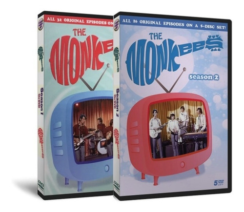 Dvd Os Monkees - 1966-1968 - 1ª E 2ª Temporada - Completo