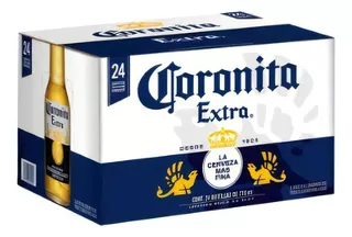 Cerveza Clara Coronita Extra Caja Con 24 Botellas De 210 Ml