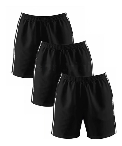 Kit C/ 3 Bermudas Shorts Academia Masculinas Esporte Atacado