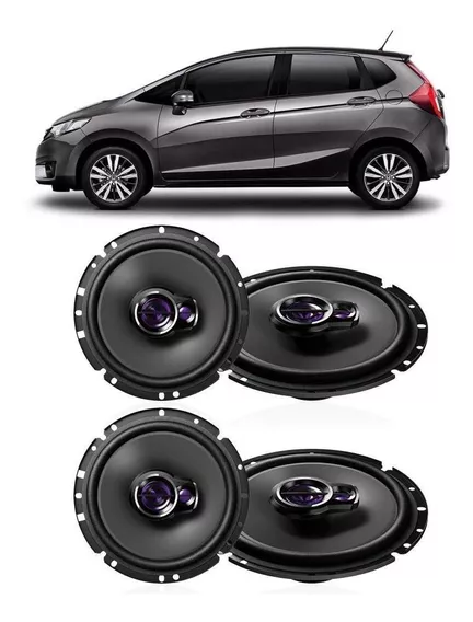 Kit Alto Falantes De Porta Pioneer New Honda Fit