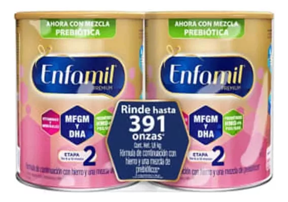 Formula Infantil Enfamil Etapa 2 Premium 2 Latas De 900g C/u