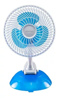 Micro Ventilador Pessoal De Mesa 20cm Ventisol  Cor Das Pás Azul Cor Da Estrutura Branco Voltagem 110/127v