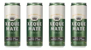 4und Xeque Mate Bebida Pronta Mate Rum Guaraná Limão 355ml