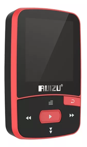 Mp3 Player Ruizu 8gb X50 Bluetooth Mp4 + Fone Pronta Cor Vermelho