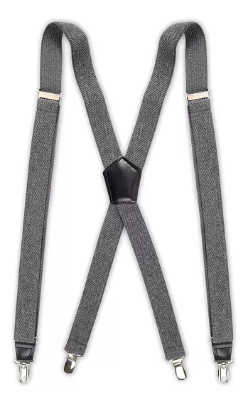 Tirantes Para Caballero Dockers Gris Talle Unico Ajustable