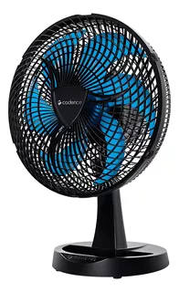 Ventilador De Mesa Cadence Vtr560 New Windy 30cm Preto Azul Diâmetro 30 cm Quantidade de pás 6 127V