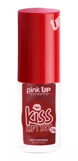 Pink Up, Kiss Lip Tint, Larga Duración, Color Intenso 