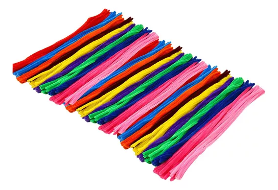 500x Limpiadores De Pipas Chenille Stems Niños Juguetes