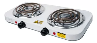 Parrilla eléctrica Volteck PAEL-2CP blanca 127V