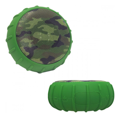 Caixinha De Som Bluetooth Pequena Portátil Resistente Água Cor Verde