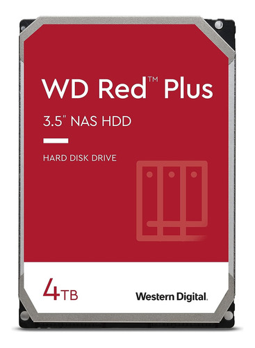 Hd 4tb Western Digital Wd Red Plus Nas Sata 6gb/s Wd40efpx Cor Vermelho