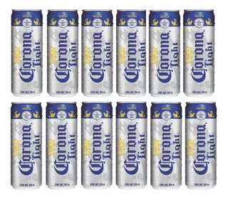 Pack 12 Latas Cerveza Corona Light Lata 355ml