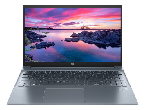 Notebook Hp 15-eh1504la Ryzen 7 5700u 8gb Ram 512gb M2 Win11 Color Azul niebla