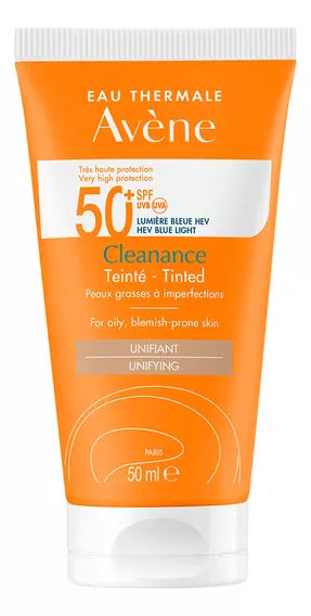 Avène cleanance protector solar  con color fps50+ piel grasa con imperfecciones 50ml