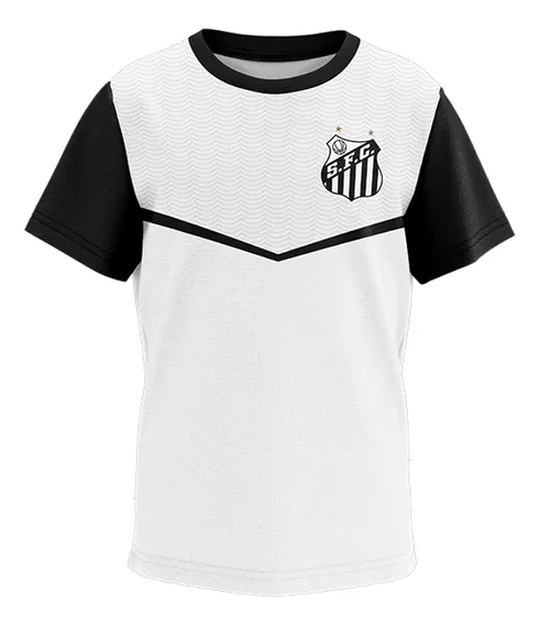 Camisa Infantil Santos Símbolo Branca Licenciada