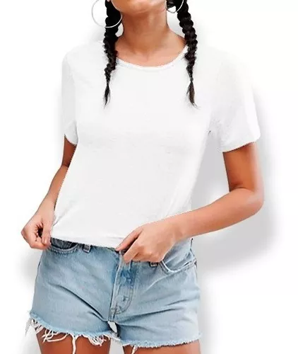 Blusa Corta Tipo Crop Top Para Dama De Algodón Peinado