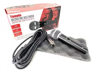 Microfone Profissional Fio 5m Karaoke Palestras Igrejas P10 Cor Preto