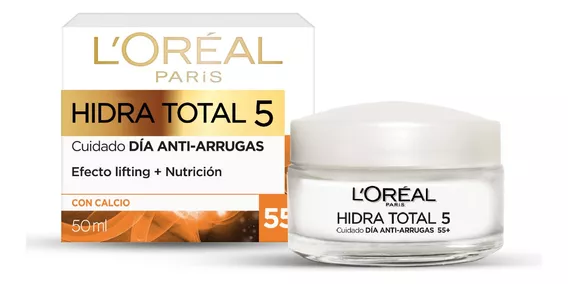 Crema Antiarrugas L'oréal Paris Hidratotal5 Con Calcio, 50ml