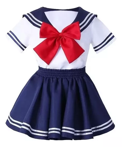 Para Di Traje Marinero Falda For Niña Cosplay Uniforme