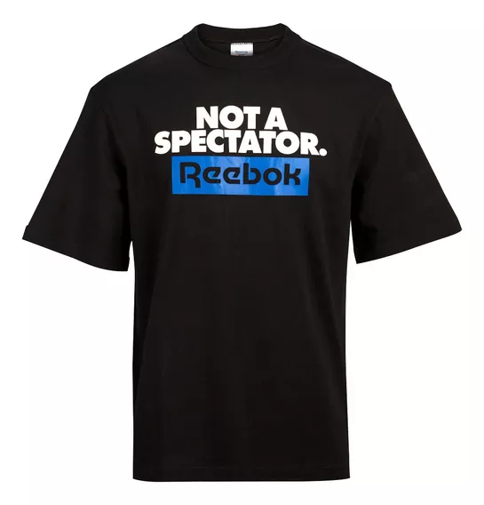 Playera Reebok Deportiva Not A Spectator Ss Negra Unisex