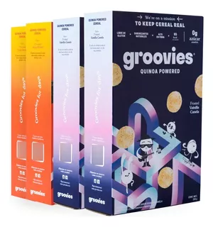 Groovies cereal saludable quinoa sin gluten caja mixta 4 pzs