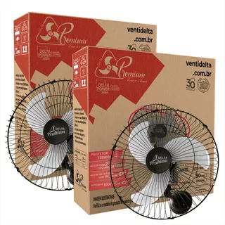 Ventilador De Parede Venti-delta 60cm 127v/220v Kit 2