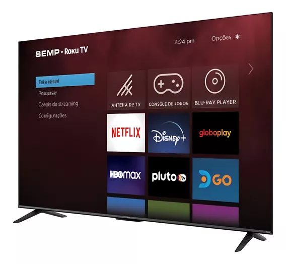 Semp Smart Tv Led 32  Roku R6610 Dual Semp Bivolt Oferta