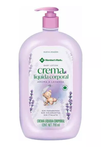 Crema Corporal Humectante Para Bebe Aroma Lavanda 798ml