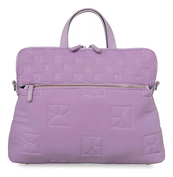 Bolsa Cloe Para Mujer Porta Laptop 15  Acolchada Monograma