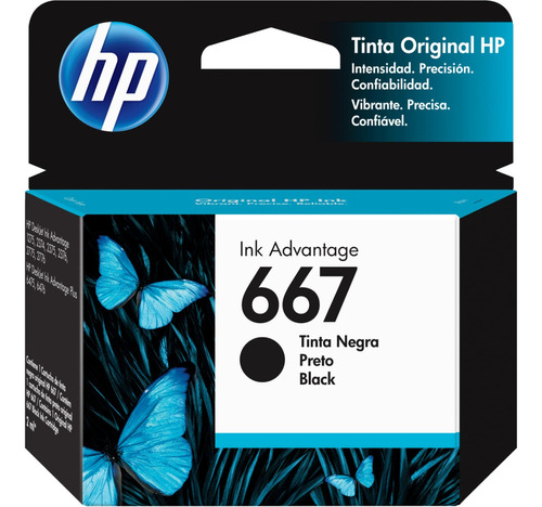 Cartucho De Tinta Hp Cor Preto Do 2 Ml